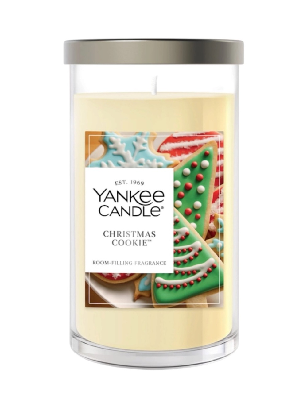 Yankee Candle New Christmas Cookie Medium Pillar Candle 14.25 oz